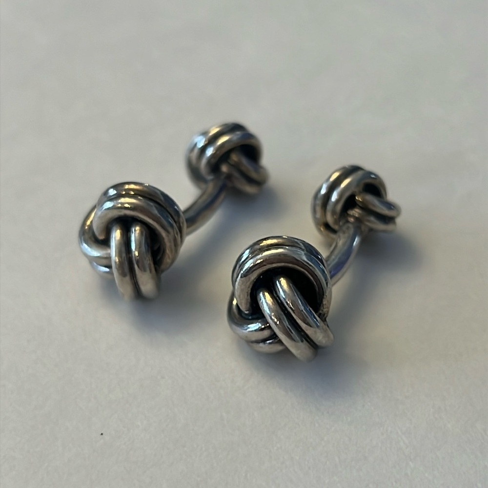 Tiffany & Co Double Knot Cuff Links (AUTHENTIC)